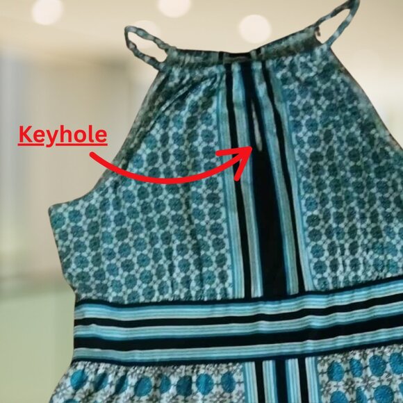 New York & Company Keyhole Dress Sz XL - Picture 3 of 7